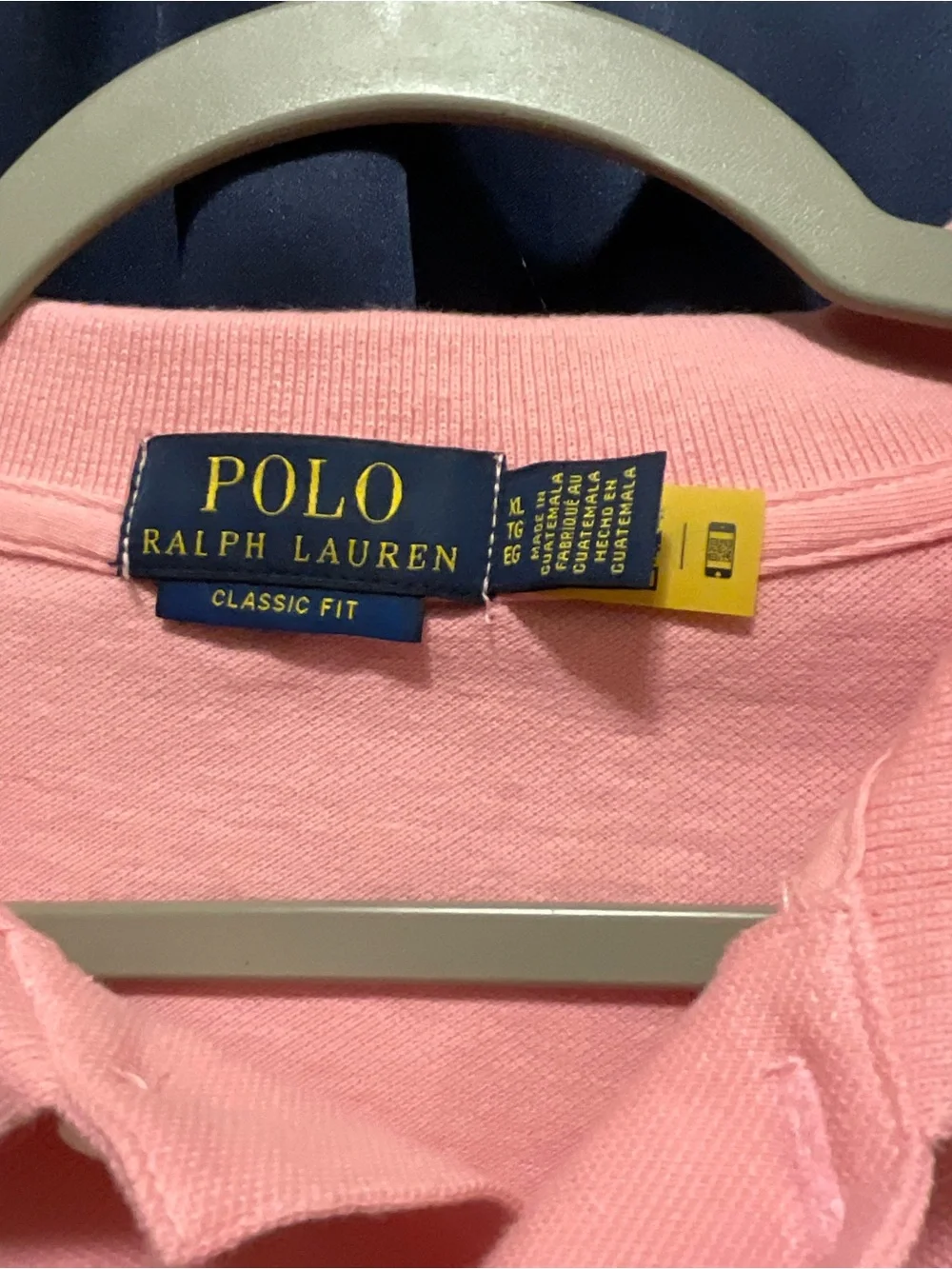 Polo Ralph Lauren Men’s XL Classic Fit Pink Polo Shirt Blue Pony EUC